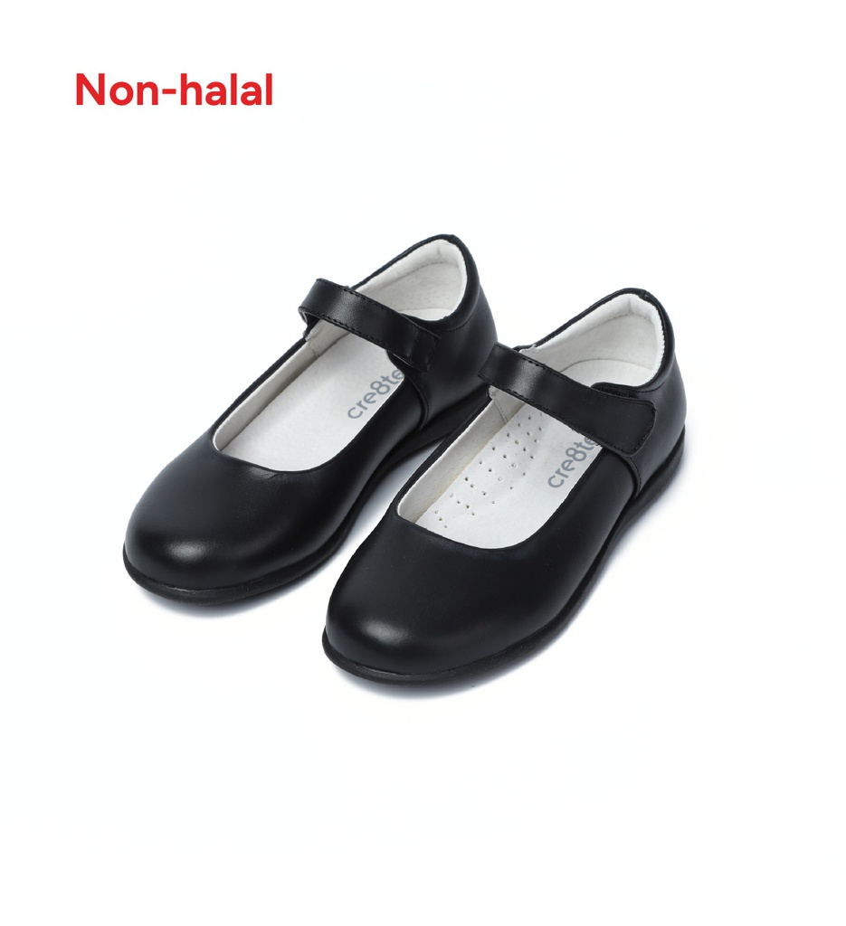 Girls' Leather Shoes (Genuine Leather / Velcro)