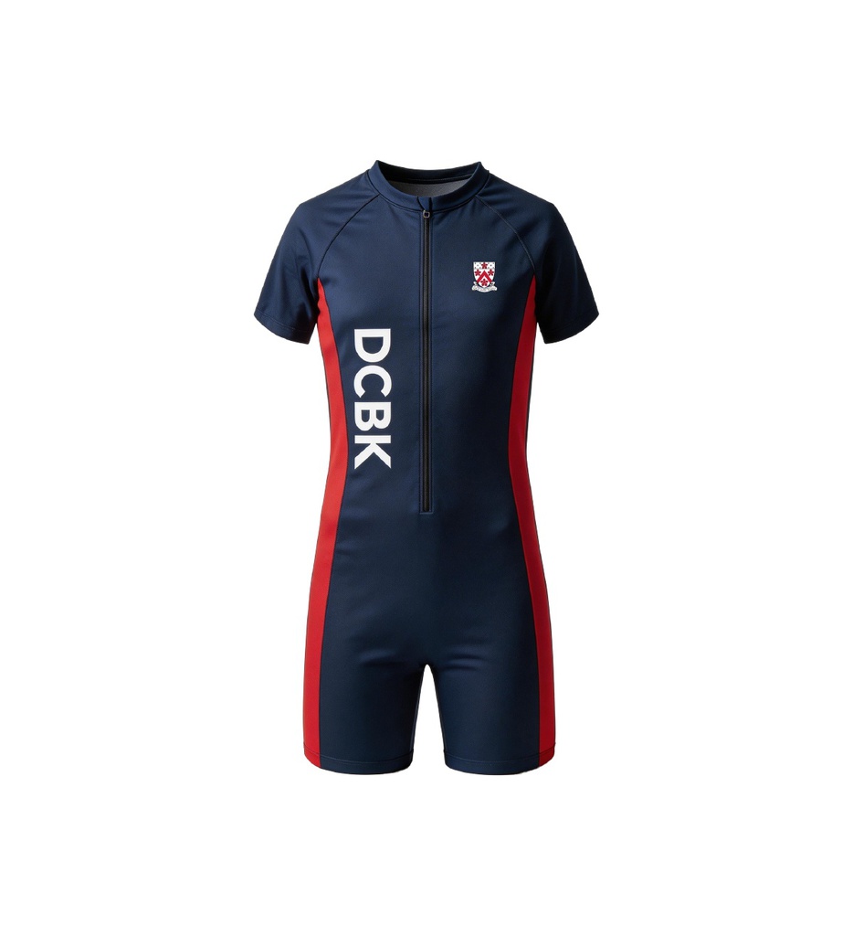 DCBK Unisex Short-Sleeve One-Piece Swimsuit