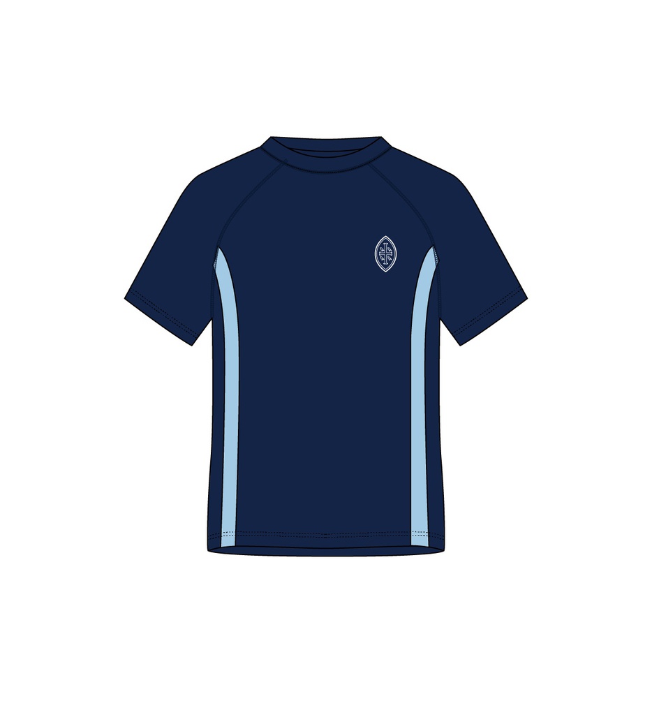 Short Sleeve Swim Top